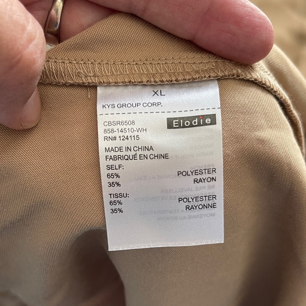 Elodie Women's Tan Button-Up Pants - Picture 13 of 16